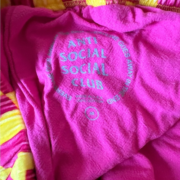 Anti Social Social Club NEW The Only Time I Can Think Velour Pajama Set Unisex - Picture 2 of 8